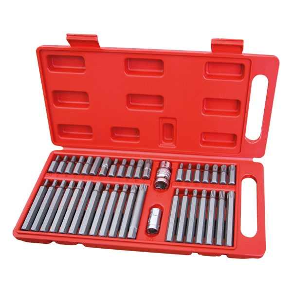 EXTOL PREMIUM BIT klt. 40 db HEX-TORX-XZN, 10mm, CrV, műanyag dobozban [ 8818202 ]