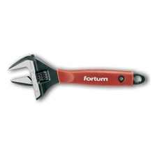 FORTUM állítható villáskulcs BW sorozat, 22,5 fok,61CrV5, gumírozott markolat; 212mm, / 8", foszfátozott, 0-38mm állítási tarto [ 4775008 ]