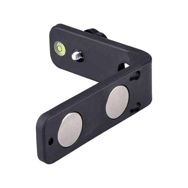 állvány, L-alakú, mágneses, 1/4"+5/8" menetes csatlakozó a 8823302, 8823300, 8823310, 34900  lézeres vízmértékhez [ 92323 ]