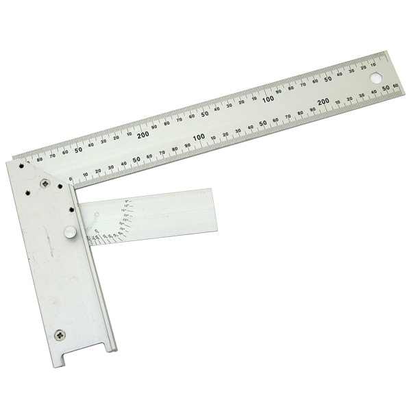 MB asztalos derékszög, alumínium ; állítás:0-90fok 300mm [ 84742 ]