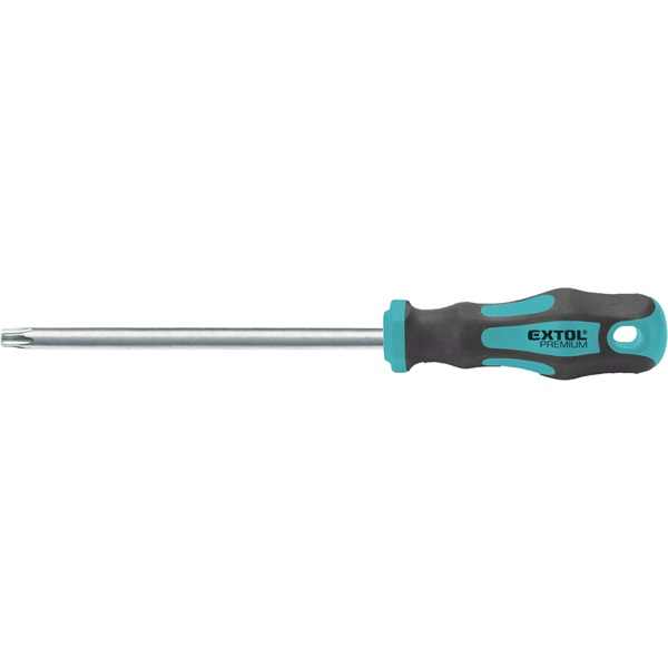 EXTOL PREMIUM csavarhúzó Torx CV., mágneses ; T9×60mm, tömör [ 8819243 ]