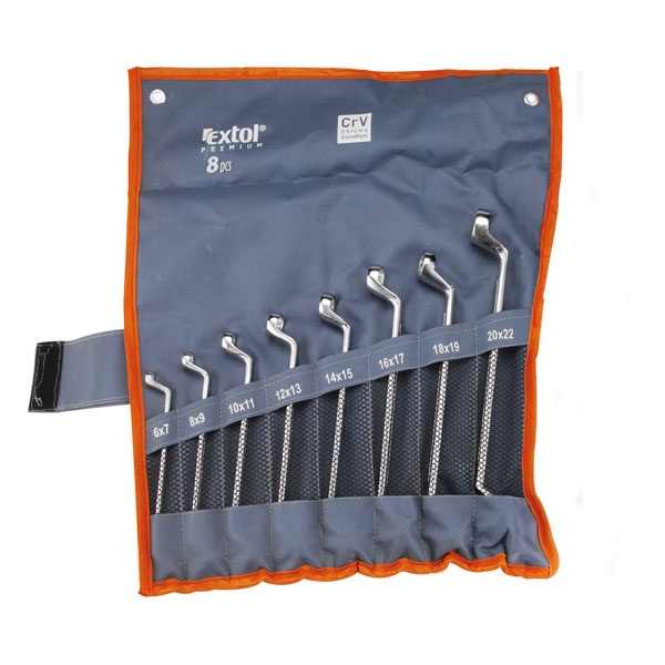 EXTOL PREMIUM csillagkulcs klt., 8db; 6-22mm, CV. [ 6219 ]