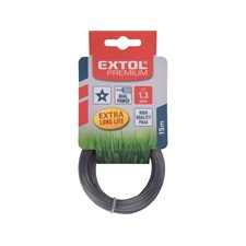 EXTOL PREMIUM damil szegélynyíró géphez 1,6 mm, csillag keresztmetszetű, fekete közép/dual power, 15m [ 8870922 ]