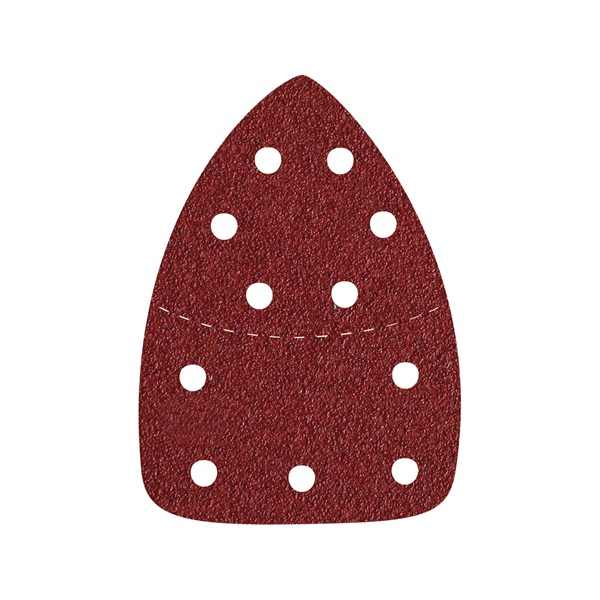 EXTOL PREMIUM delta csiszolópapír, lyukas klt. 10db, 149×105 mm; 11 db lyukkal, P180, 8894002 csiszológéphez [ 8803975 ]