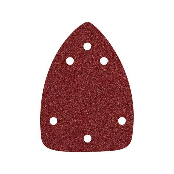 EXTOL PREMIUM delta csiszolópapír, lyukas klt. 10db, 97×140 mm; 6 db lyukkal, P120, 407130 csiszológéphez [ 245120 ]