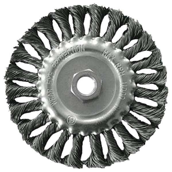 EXTOL CRAFT drótcsiszoló körkefe sodort, M14×2 sarokcsiszolóra; 100mm, ford.: 11000/perc [ 17024 ]