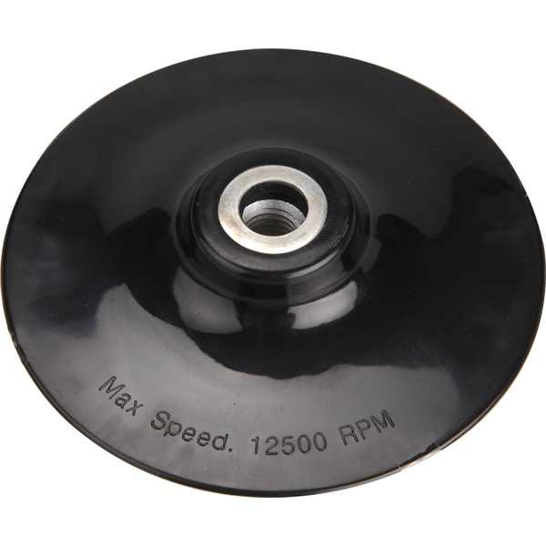 EXTOL CRAFT gumitányér sarokcsiszolóhoz; 125mm, M14, kemény, max. 12.500 ford./perc [ 108550 ]