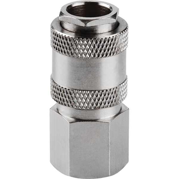 EXTOL PREMIUM gyorscsatlakozó-hüvely, belső menettel, 1/4", nikkelezett réz, bliszteren [ 8865114 ]