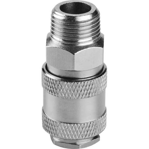 EXTOL PREMIUM gyorscsatlakozó-hüvely, külső menettel, 1/2", nikkelezett réz, bliszteren [ 8865113 ]