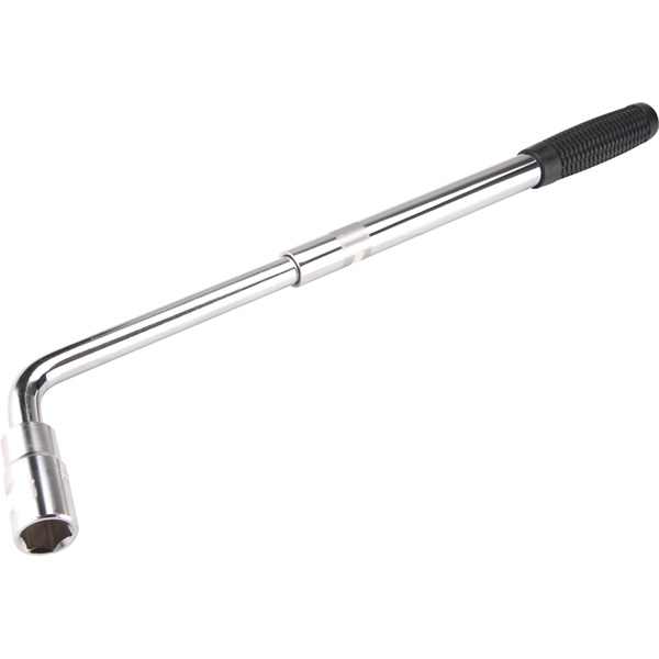 EXTOL PREMIUM kerékkulcs L-típusú, 1/2", 17mm és 19mm, CV, teleszkópos 350mm-530mm [ 6670 ]