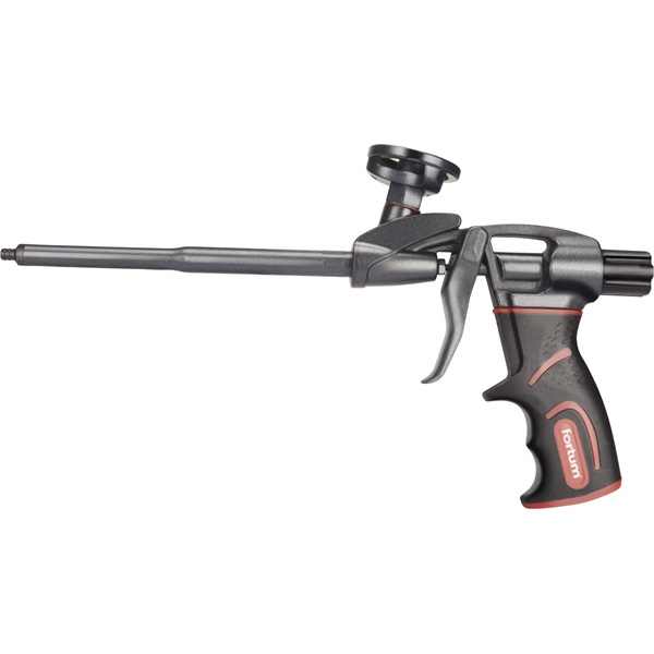 FORTUM kinyomópisztoly, purhabhoz; fém test, teflon csatlakozófej [ 4770830 ]