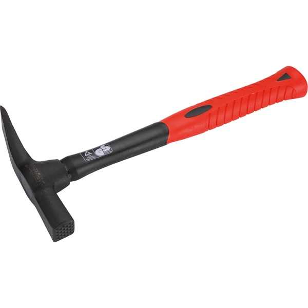 EXTOL PREMIUM kőműves kalapács, rajnai; 600g, üvegszálas nyéllel, TÜV/GS [ 8811215 ]