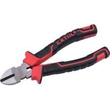 EXTOL PREMIUM  oldalcsípő fogó, 160mm, duál narancs/kék, TPR nyél, akasztós szerszámtartó [ 8813186 ]