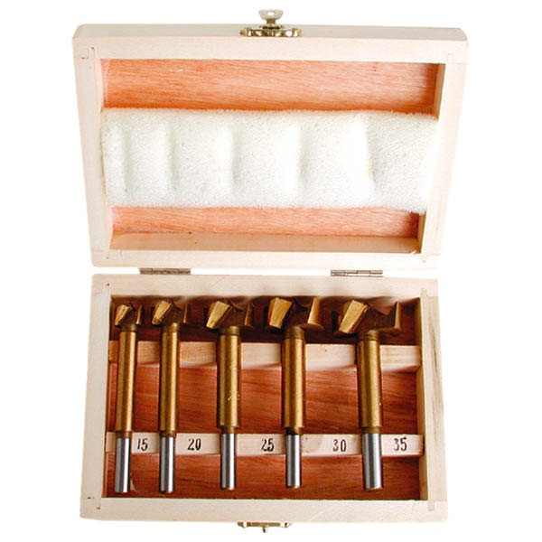 EXTOL pánthelymaró készlet 5db-os TITÁN bevonatú; 15, 20, 25, 30, 35mm [ 44016 ]