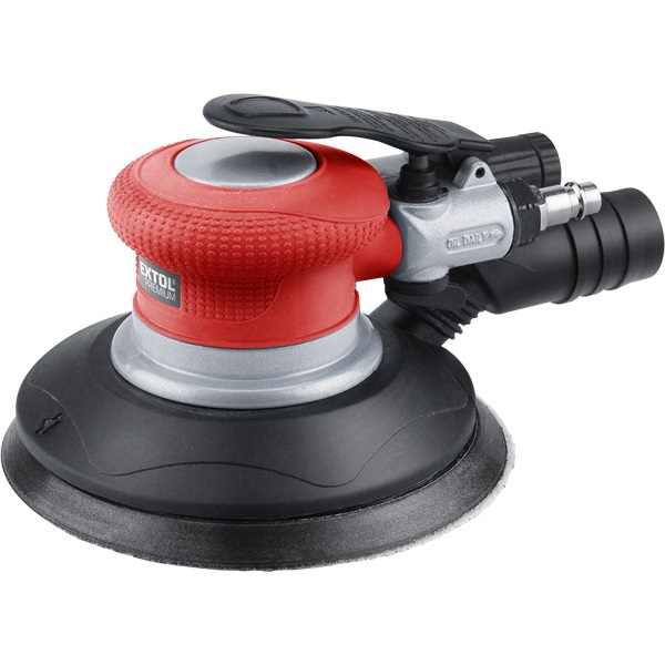 EXTOL INDUSTRIAL pneumatikus rotációs csiszoló, 150mm, excentricitás: 5mm, 10.500 1/min, 150l/min, 6 Bar, 1/4" tömlőcsatlakozó, 0,96 kg [ 8865038 ]