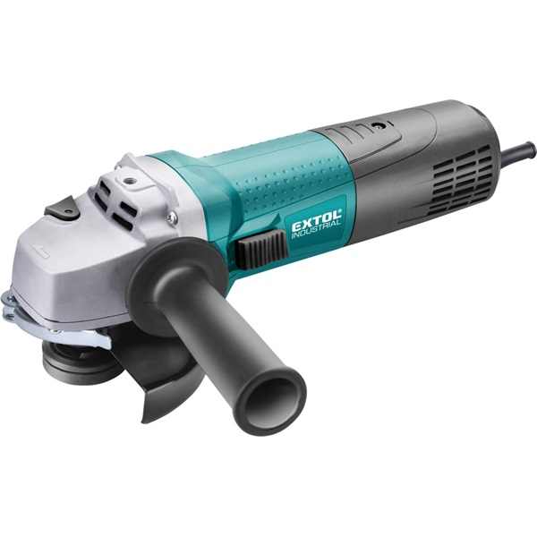 EXTOL INDUSTRIAL sarokcsiszológép 125mm 1400W, szabályozható fordulatszám, lágy indítás, terhelésnél konstans fordulatszám, papír doboz [ 8792014 ]