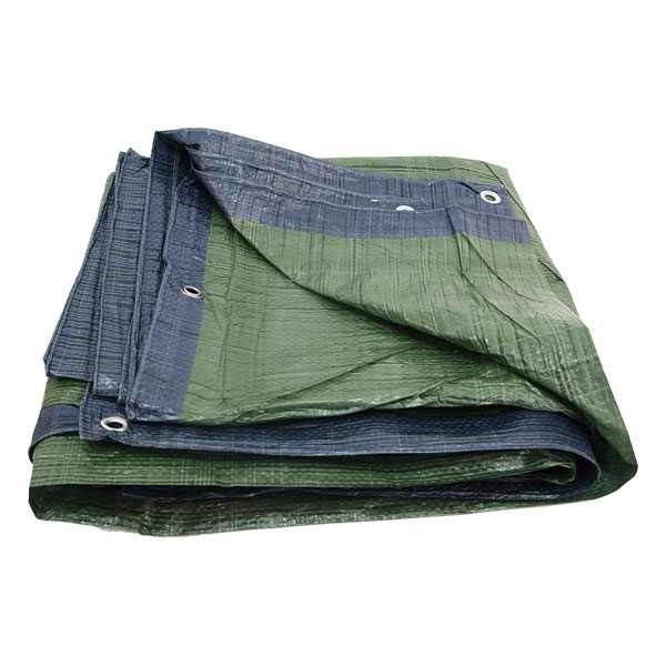 EXTOL CRAFT takaróponyva, vízálló, de nem UV álló, 100g/nm, 5×8m névleges méret, valós méret: 4,75×7,9m,PE, lefűző lyukakkal [ 16127 ]