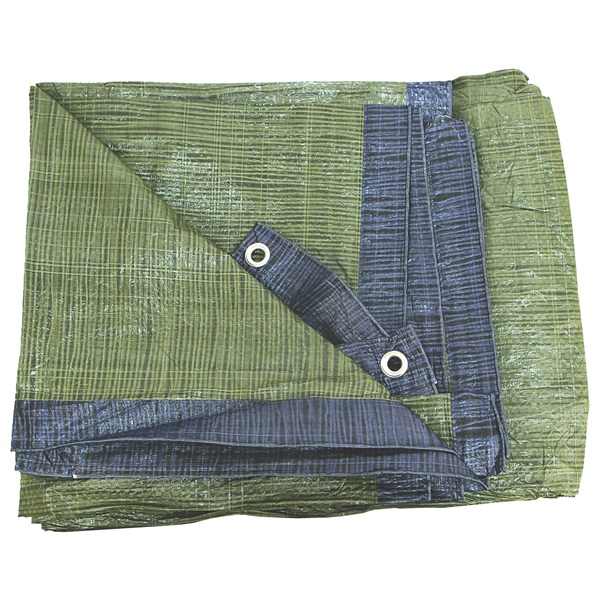 EXTOL CRAFT takaróponyva, vízálló, de nem UV álló 70g/nm, 2×3m névleges méret, valós méret: 1,9×2,9m, PE, STANDARD, lefűző lyukakkal [ 11110 ]