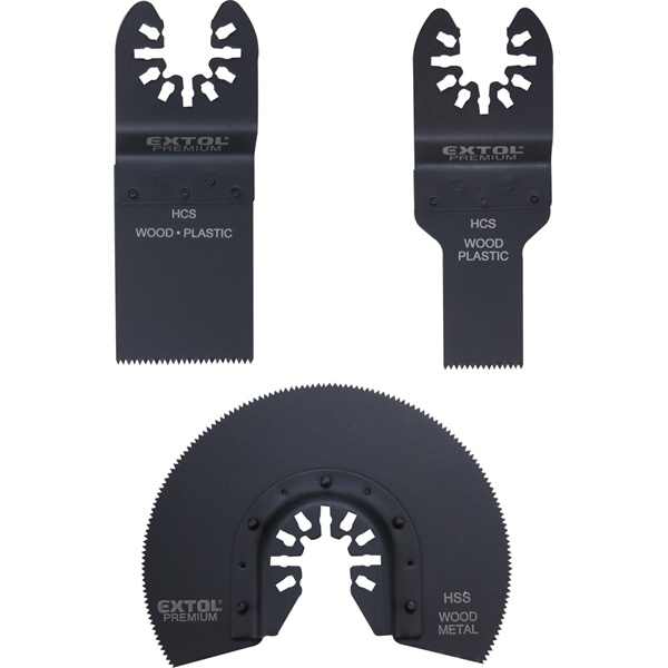 EXTOL PREMIUM tartalék fej klt., 3 db a 417200 és 417220 géphez, fával és műanyaggal való munkákhoz [ 8803823 ]