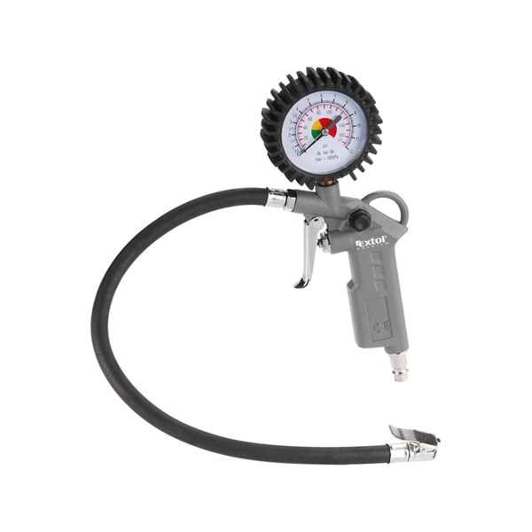 EXTOL PREMIUM gumiabroncs fuvató pisztoly, manométerrel, max. 8 Bar, 1/4" tömlőcsatlakozó [ 8865064 ]
