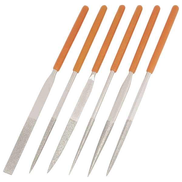 EXTOL PREMIUM tűreszelő klt. gyémántozott; 6db, 4×160×50mm, HRC38-42 szénacél, 100% krómozott [ 8803806 ]