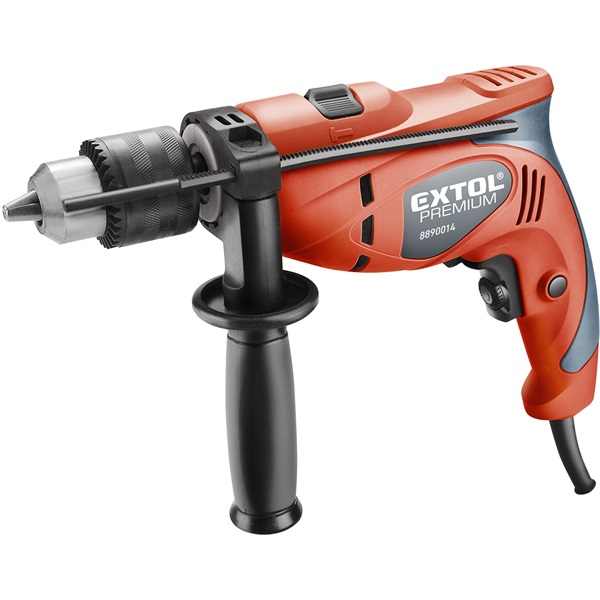 EXTOL PREMIUM ütvefúrógép 550W, 0-3000 ford/perc, kulcsos tokmány, 1,5-13mm, papír dobozban [ 8890014 ]