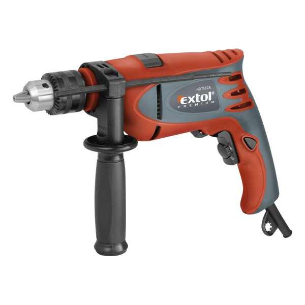 EXTOL PREMIUM ütvefúrógép 750W, 0-3000 ford/perc, kulcsos tokmány, 1,5-13mm, papír dobozban [ 8890012 ]