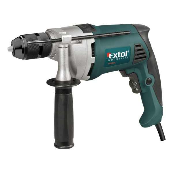 EXTOL INDUSTRIAL ütvefúrógép 850W, 0-2800rpm, gyorstokmányos, papír doboz [ 8790031 ]