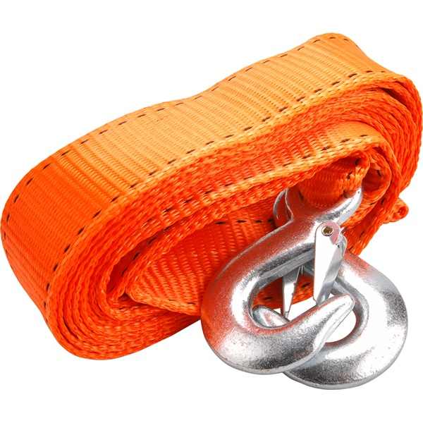 EXTOL PREMIUM vontató heveder, max.2800kg; 4m×50mm, 2 db kovácsolt kampóval [ 8861160 ]