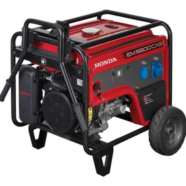 HONDA EM 5500 S benzinmotoros áramfejlesztő (1 fázis, 5 kVA) [ HON-EM5500-oninditos ]