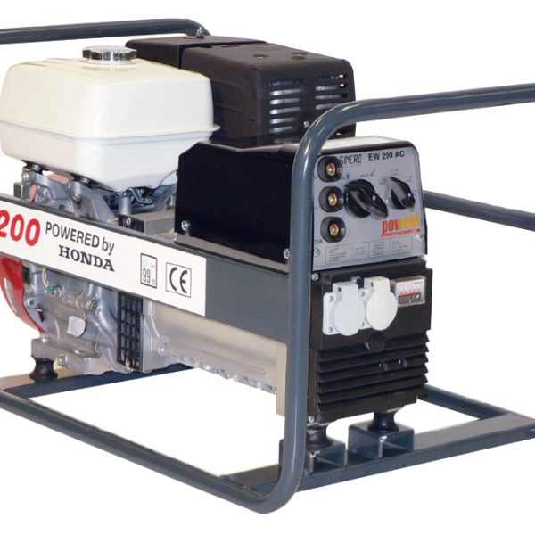 TRESZ TRH-200 benzinmotoros hegesztő-áramfejlesztő (HONDA motor, 200 A AC, 1 fázis, 7 kVA) [ HON-TRH-200 ]