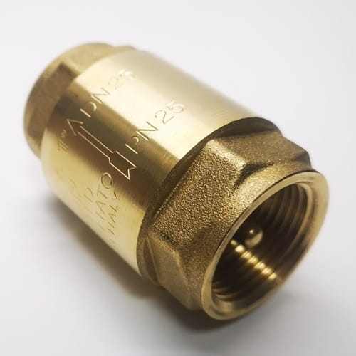 RÉZ VISSZACSAPÓSZELEP BB 1" Réz rugós szeleppel EUROPA [ 77301 ]