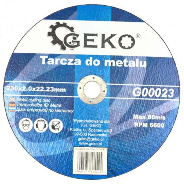 GEKO vágókorong fémre 230x2.0x22.0 [ G00023 ]