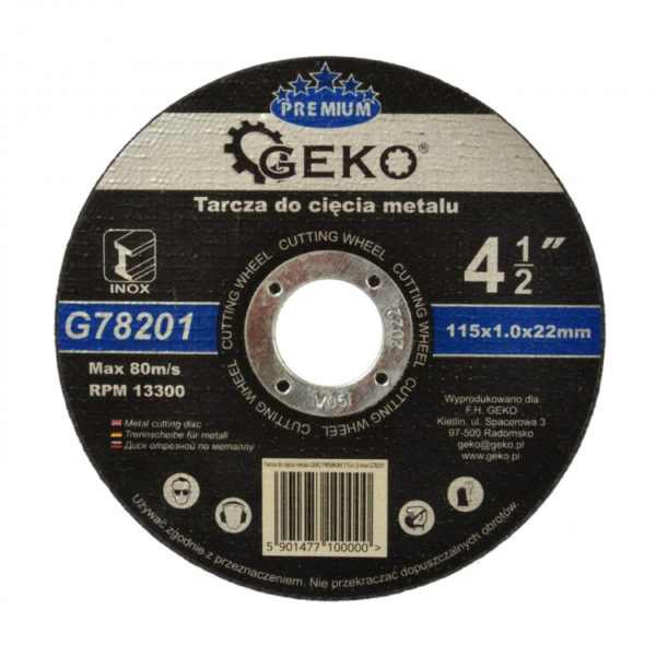 GEKO PREMIUM vágókorong fémre 115x1.0 Inox [ G78201 ]