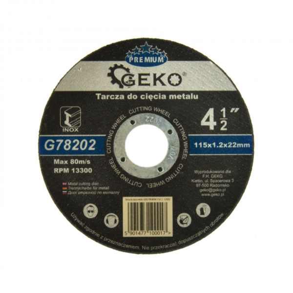 GEKO PREMIUM vágókorong fémre 115x1.2 [ G78202 ]