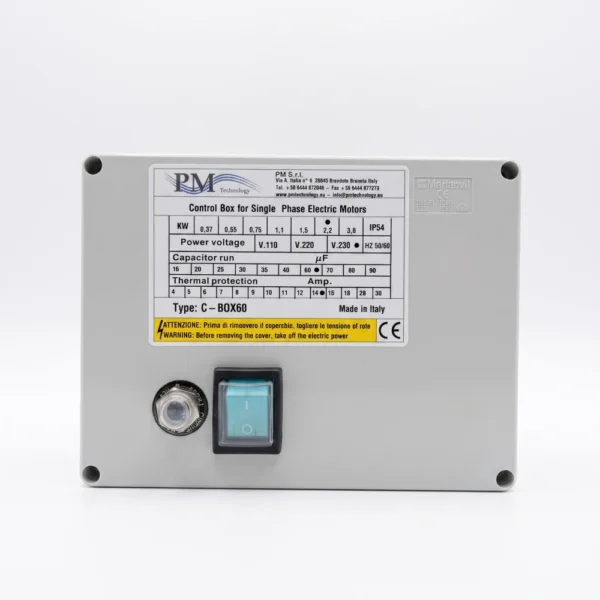 PM C-BOX 60 (1,5kW, 14A, 60mF) vezérlő doboz 1 fázisú [ 02392/A ]