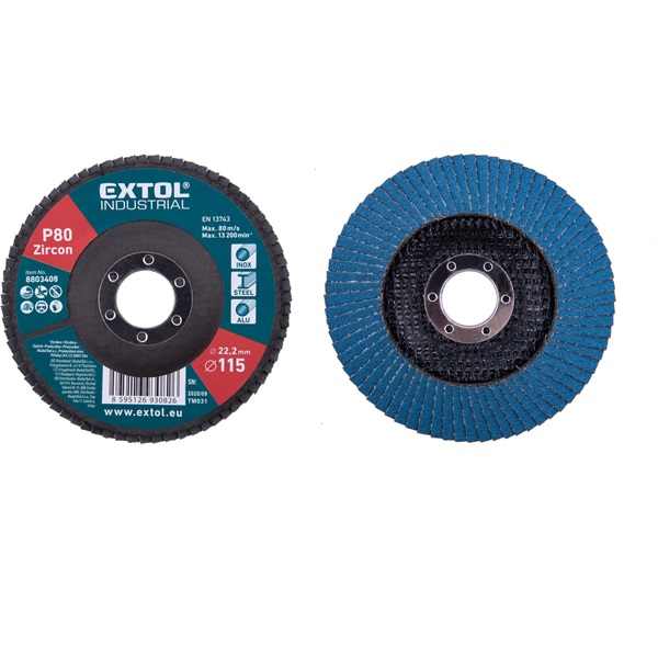 EXTOL INDUSTRIAL lamellás csiszoló INOX