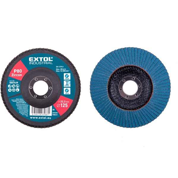 EXTOL INDUSTRIAL lamellás csiszoló INOX