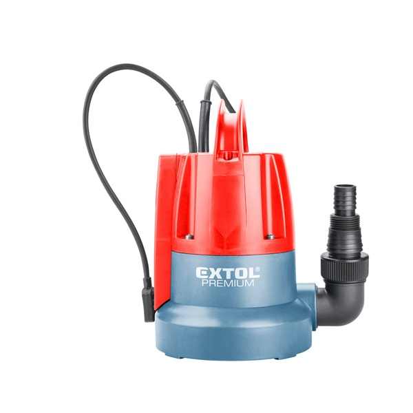 EXTOL PREMIUM  búvárszivattyú tiszta vízhez, úszókapcsolóval, 400W, szállító teljesítmény: 8m3/h, max. száll. 7 m [ 8895014 ]