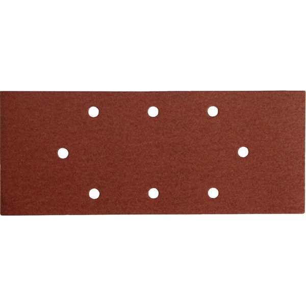 EXTOL PREMIUM csiszolópapír, lyukas klt. 10db, 93×230 mm, 8 db lyukkal, P120, 407114, 407115-höz [ 243120 ]