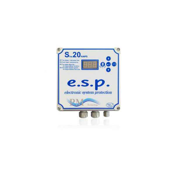 PM Tline 10 TRI e.s.p. vezérlődoboz, csőbúvár szivattyúkhoz, szárazon futás elleni védelemmel [ 02614/A ]