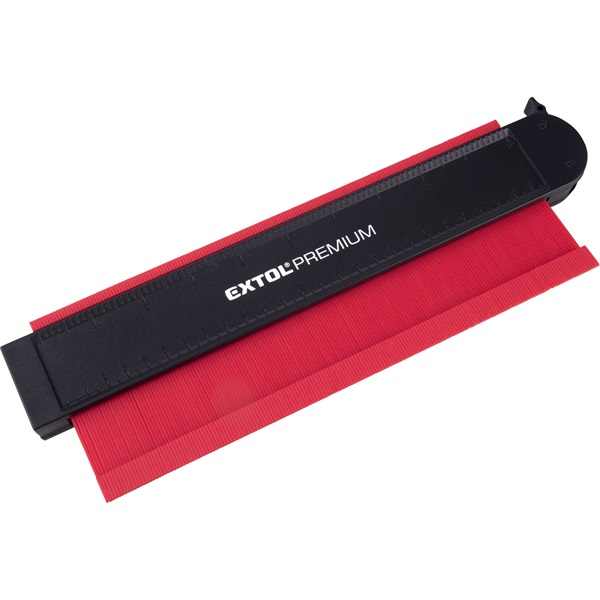 EXTOL PREMIUM profilmásoló (formaátjelölő, konturmásoló) sablon, 256 mm, mágneses [ 8825120 ]