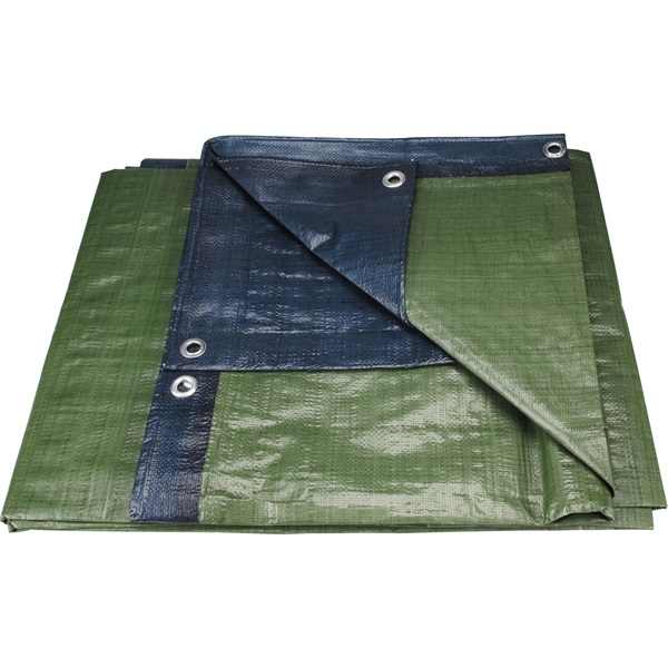 EXTOL PREMIUM takaróponyva, vízálló, de nem UV álló; 150g/nm, 2×8m névleges méret, valós méret: 1,85×7,8m, PE, lefűző lyukakkal [ 14109 ]