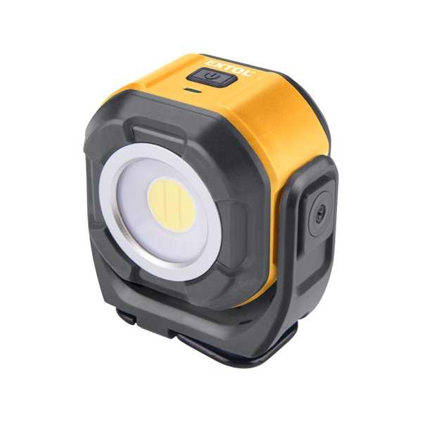 EXTOL LIGHT LED munka lámpa, kétoldalas, 500 Lm,  beépített Li-ion akkus, 2000 mAh, állványra szerelhető [ 43271 ]