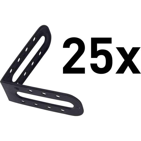 EXTOL PREMIUM sarok profil lapszintezőhöz (8845010 csempeszintezőhöz) klt. 25 db, 60×60mm, műanyag, L-típusú [ 8845010A ]