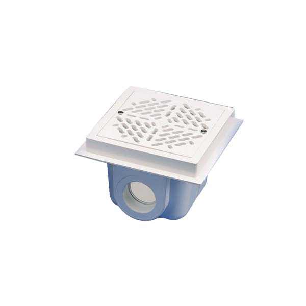 GEMAS Fenékürítő betonos 200 x 200mm D75 ragasztós csatlakozóval [ AQ011302 ]