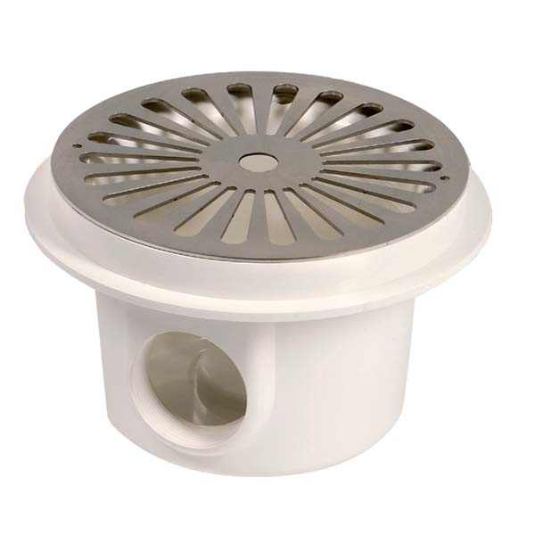 FILINOX Fenékürítő betonos AISI 316L ráccsal ?200mm 6/4" [ AQ012224 ]