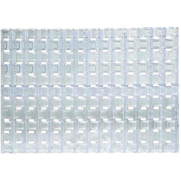 GEMAS Túlfolyó rács flexibilis Square - Transzparens 200mm [ AQ013120 ]