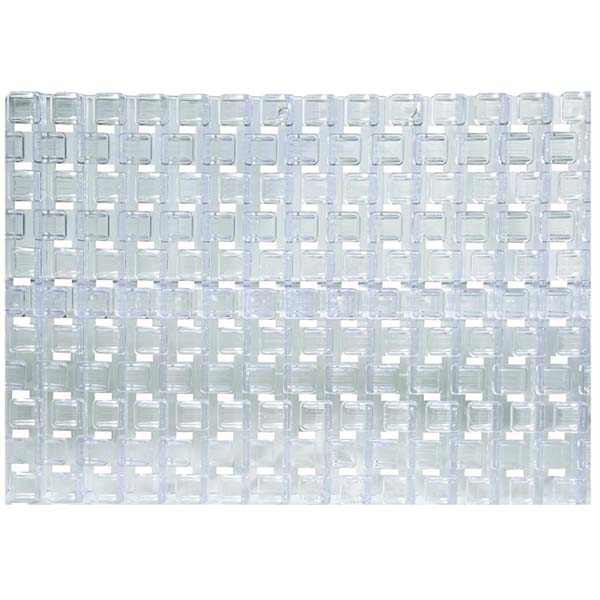 GEMAS Túlfolyó rács flexibilis Square - Transzparens 250mm [ AQ013125 ]