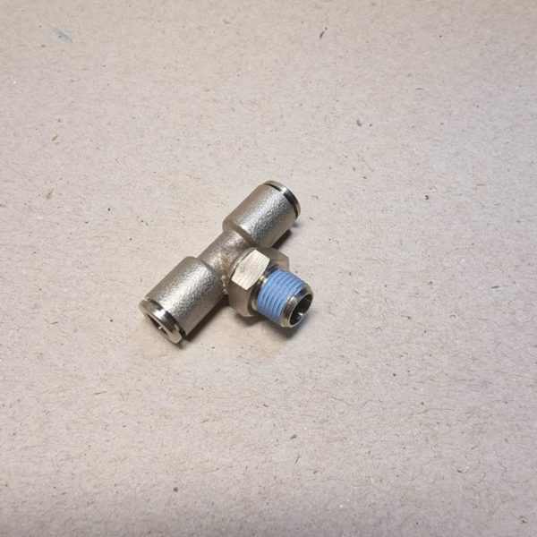 RILSAN levegő gyorscsatlakozó - fém - T menetes - 6mm - GAV [ ART 523 - 6MM ]